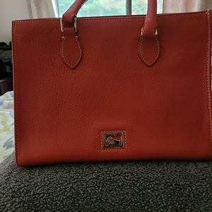Orange dooney bourke  leather purse